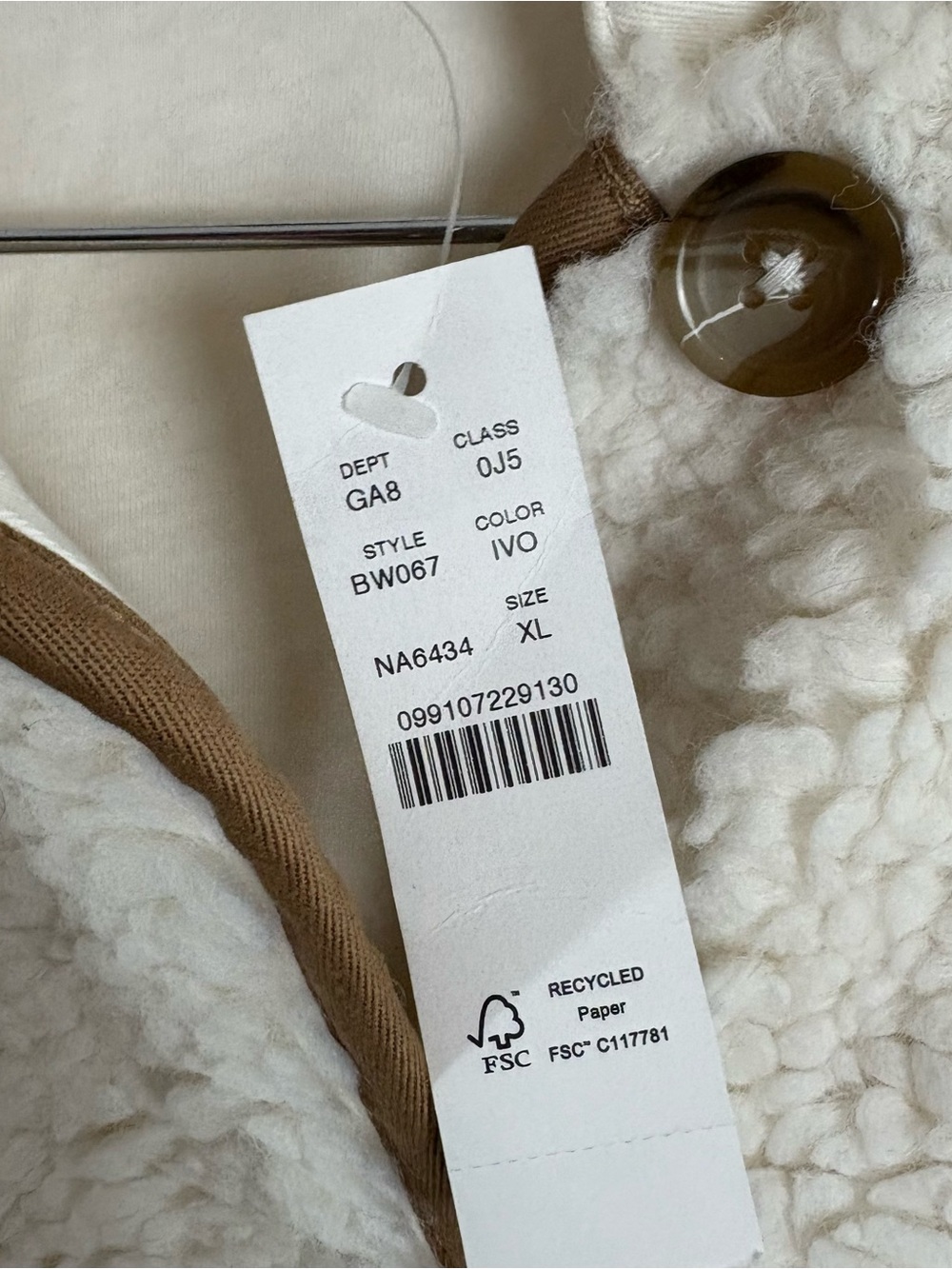 NEW J.Crew faux sherpa teddy barn jacket - Picture 9 of 10